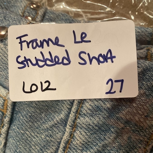 Frame Denim Le Studded Jean Shorts in Hester Size 27 - Picture 8 of 8